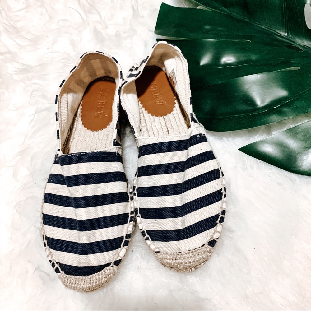 J.Crew Stripe Espadrilles Shoes - 5